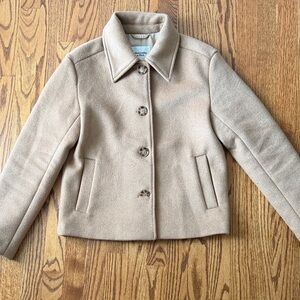 Short Wool-Blend Coat
